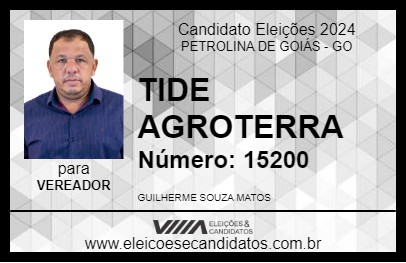 Candidato TIDE AGROTERRA 2024 - PETROLINA DE GOIÁS - Eleições