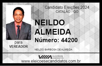 Candidato NEILDO ALMEIDA 2024 - CATALÃO - Eleições