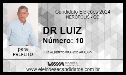 Candidato DR LUIZ 2024 - NERÓPOLIS - Eleições