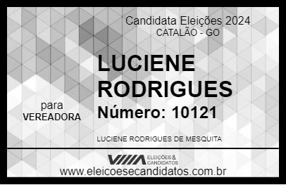 Candidato LUCIENE RODRIGUES 2024 - CATALÃO - Eleições