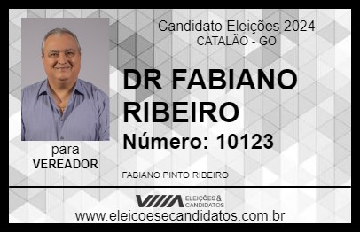 Candidato DR FABIANO RIBEIRO 2024 - CATALÃO - Eleições