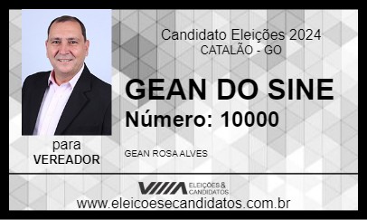 Candidato GEAN ALVES 2024 - CATALÃO - Eleições