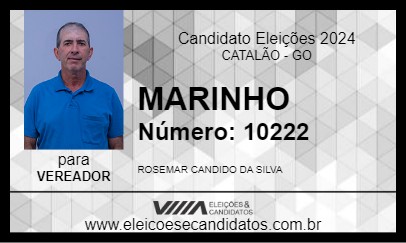 Candidato MARINHO 2024 - CATALÃO - Eleições