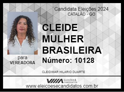 Candidato CLEIDE MULHER BRASILEIRA 2024 - CATALÃO - Eleições