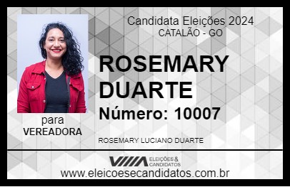 Candidato ROSEMARY DUARTE 2024 - CATALÃO - Eleições