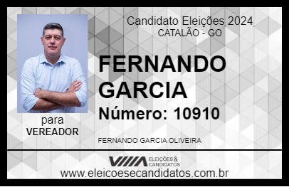 Candidato FERNANDO GARCIA 2024 - CATALÃO - Eleições