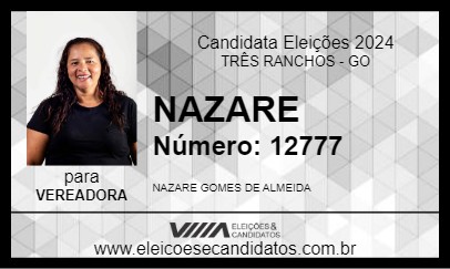 Candidato NAZARE 2024 - TRÊS RANCHOS - Eleições