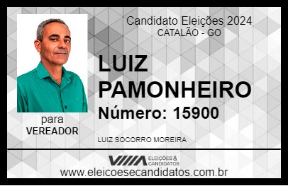 Candidato LUIZ PAMONHEIRO 2024 - CATALÃO - Eleições