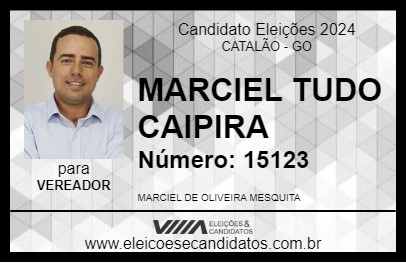 Candidato MARCIEL TUDO CAIPIRA 2024 - CATALÃO - Eleições