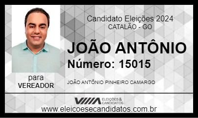 Candidato JOÃO ANTÔNIO 2024 - CATALÃO - Eleições