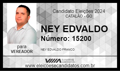 Candidato NEY EDVALDO 2024 - CATALÃO - Eleições