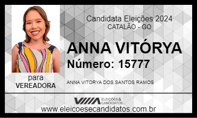 Candidato ANNA VITÓRYA 2024 - CATALÃO - Eleições