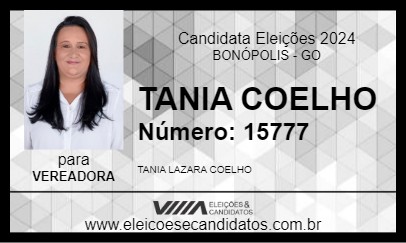 Candidato TANIA COELHO  2024 - BONÓPOLIS - Eleições