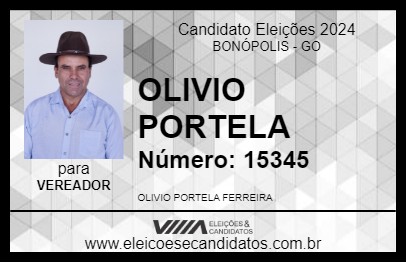 Candidato OLIVIO PORTELA 2024 - BONÓPOLIS - Eleições