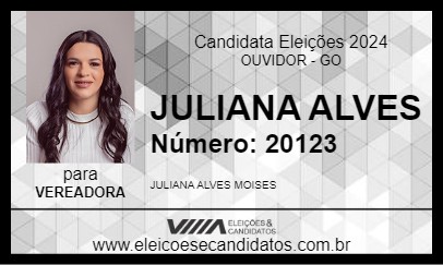 Candidato JULIANA ALVES 2024 - OUVIDOR - Eleições