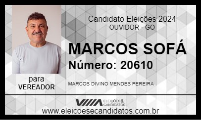 Candidato MARCOS SOFÁ 2024 - OUVIDOR - Eleições