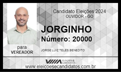 Candidato JORGINHO 2024 - OUVIDOR - Eleições