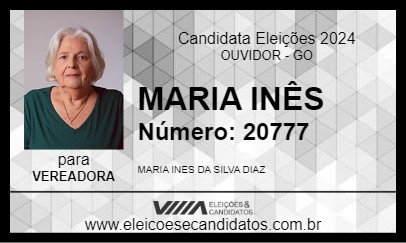 Candidato MARIA INÊS 2024 - OUVIDOR - Eleições