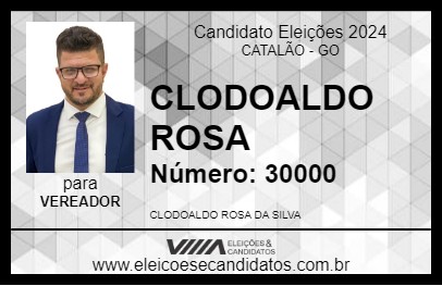 Candidato CLODOALDO ROSA 2024 - CATALÃO - Eleições