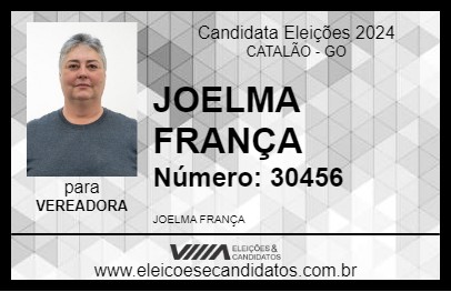 Candidato JOELMA FRANÇA 2024 - CATALÃO - Eleições