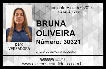 Candidato BRUNA OLIVEIRA 2024 - CATALÃO - Eleições