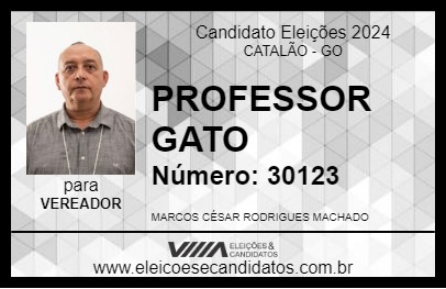 Candidato PROFESSOR GATO 2024 - CATALÃO - Eleições