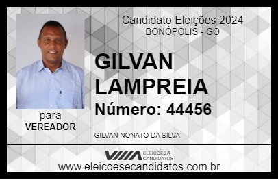 Candidato GILVAN LAMPREIA  2024 - BONÓPOLIS - Eleições