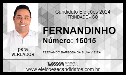 Candidato FERNANDINHO 2024 - TRINDADE - Eleições