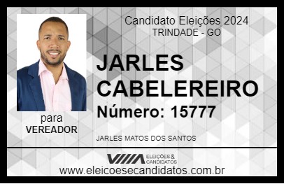 Candidato JARLES CABELEREIRO 2024 - TRINDADE - Eleições