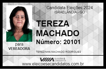 Candidato TEREZA MACHADO 2024 - ISRAELÂNDIA - Eleições