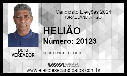 Candidato HELIÃO 2024 - ISRAELÂNDIA - Eleições