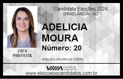 Candidato ADELICIA MOURA 2024 - ISRAELÂNDIA - Eleições