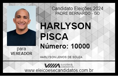 Candidato HARLYSON PISCA 2024 - PADRE BERNARDO - Eleições