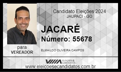 Candidato JACARÉ 2024 - JAUPACI - Eleições