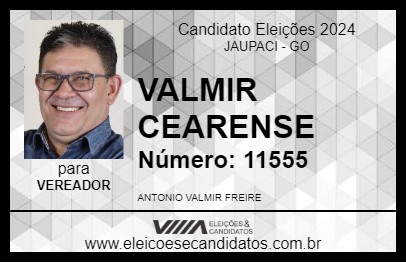 Candidato VALMIR CEARENSE 2024 - JAUPACI - Eleições