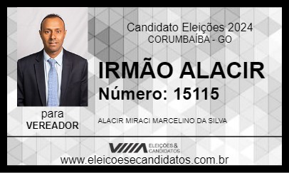 Candidato IRMÃO ALACIR 2024 - CORUMBAÍBA - Eleições