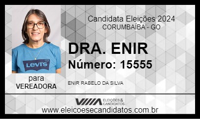 Candidato DRA. ENIR 2024 - CORUMBAÍBA - Eleições