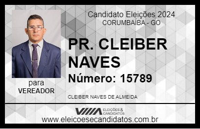 Candidato PR. CLEIBER NAVES 2024 - CORUMBAÍBA - Eleições