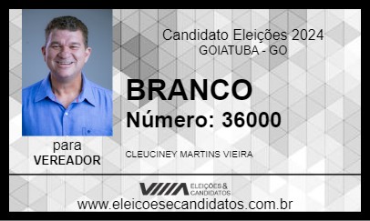 Candidato BRANCO 2024 - GOIATUBA - Eleições