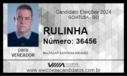 Candidato RULINHA 2024 - GOIATUBA - Eleições