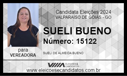 Candidato SUELI BUENO 2024 - VALPARAÍSO DE GOIÁS - Eleições