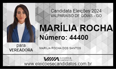 Candidato MARÍLIA ROCHA 2024 - VALPARAÍSO DE GOIÁS - Eleições