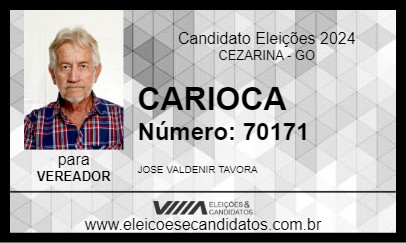 Candidato CARIOCA 2024 - CEZARINA - Eleições