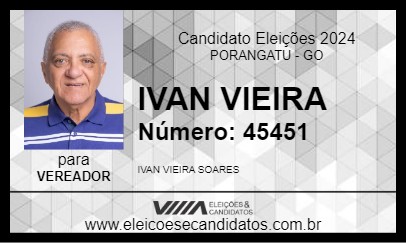 Candidato IVAN VIEIRA 2024 - PORANGATU - Eleições