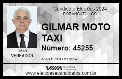 Candidato GILMAR MOTO TAXI 2024 - PORANGATU - Eleições