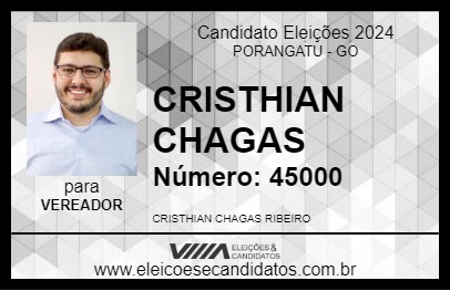 Candidato CRISTHIAN CHAGAS 2024 - PORANGATU - Eleições