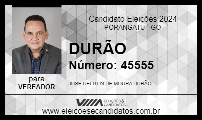 Candidato DURÃO 2024 - PORANGATU - Eleições