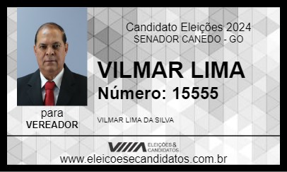 Candidato VILMAR LIMA 2024 - SENADOR CANEDO - Eleições