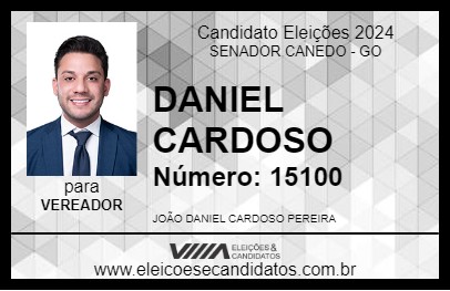 Candidato DANIEL CARDOSO 2024 - SENADOR CANEDO - Eleições