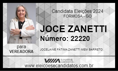 Candidato JOCE ZANETTI 2024 - FORMOSA - Eleições